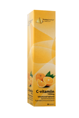 TERVISEPÜRAMIID VITAMIIN C 1000MG LAHUSTUVAD TBL N20
