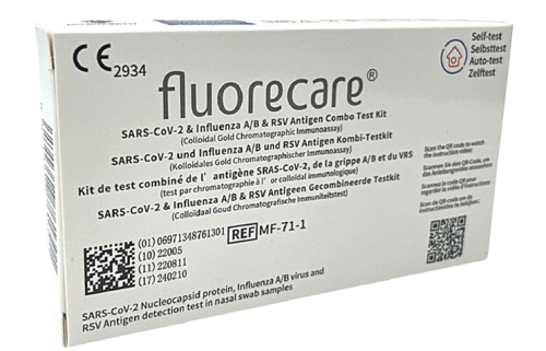 SARS-COV2+A/B+RSV FLUORECARE ANTIGEENI KIIRTEST NINAST N1