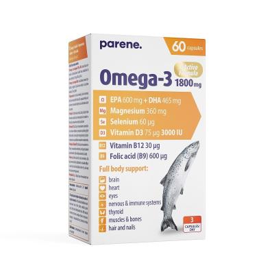PARANE OMEGA-3+MG+SE+D3 KAPSLID N60