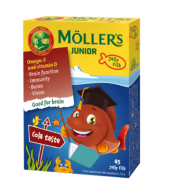 MÖLLER'S JUNIOR GEELKALAKESED KOOLAMAITSELISED N45