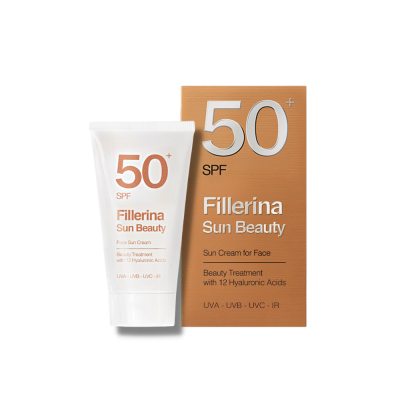FILLERINA SUN BEAUTY 12HA PÄIKESEKAITSEKREEM SPF50+ NÄOLE 50ML
