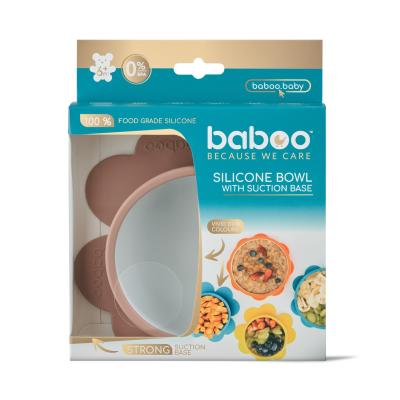 BABOO SILIKOONKAUSS 6+ KUUD KLEEPUVA PÕHJAGA KAKAO N1