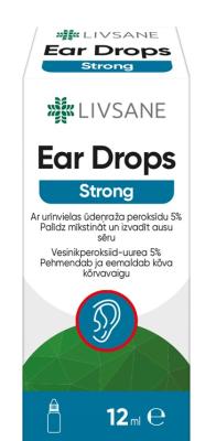 LIVSANE EAR DROPS STRONG KÕRVATILGAD 12ML