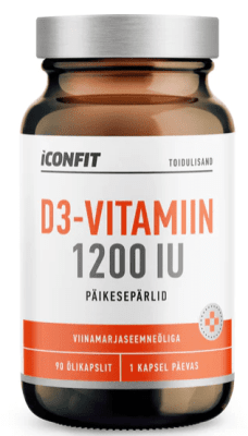 ICONFIT VITAMIIN D3 ÕLIKAPSLID 1200IU N90