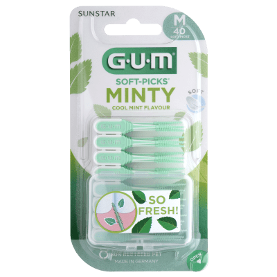 GUM HAMBAVAHEHARJAD SOFT-PICKS COMFORT FLEX MEDIUM MINT N40