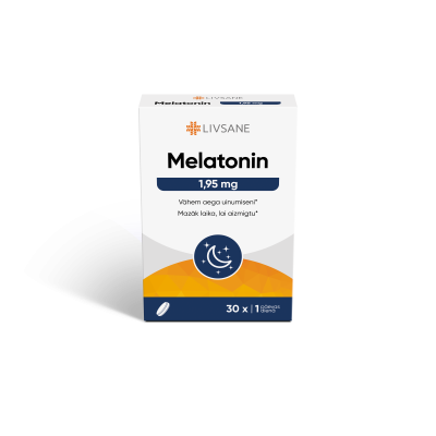 LIVSANE MELATONIIN TBL 1,95MG N30