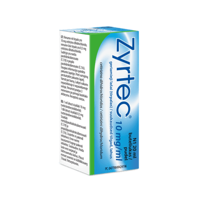 ZYRTEC SUUKAUD.TILGAD LAH. 10MG 1ML 20ML