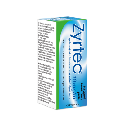 ZYRTEC SUUKAUD.TILGAD LAH. 10MG 1ML 20ML