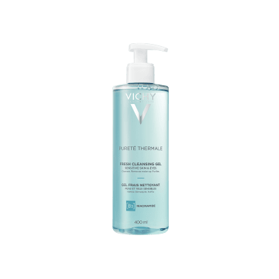 VICHY PURETE THERMALE NÄOPUHASTUSGEEL VÄRSKENDAV TUNDLIKULE NAHALE 400ML