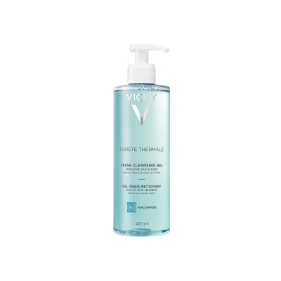 VICHY PURETE THERMALE NÄOPUHASTUSGEEL VÄRSKENDAV TUNDLIKULE NAHALE 400ML