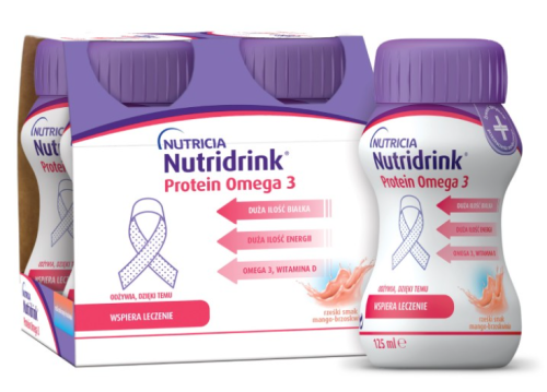 NUTRIDRINK PROTEIN OMEGA-3 JOOK MANGO-VIRSIK 125ML N4
