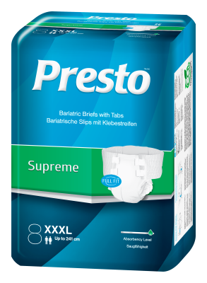 PRESTO SLIP PÜKSMÄHE SUPREME XXXL 2600ML N8