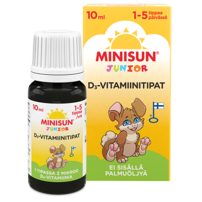 MINISUN JUNIOR VITAMIIN D TILGAD 10ML