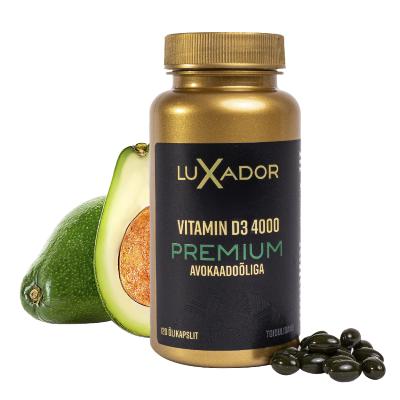 LUXADOR PREMIUM VITAMIIN D3 ÕLIKAPSLID 4000IU N120