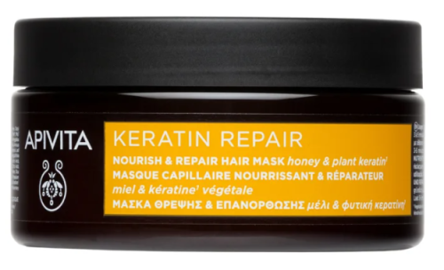 APIVITA JUUKSEMASK MEE/TAIMSE KERATIINIGA TAASTAV/TOITEV 200ML