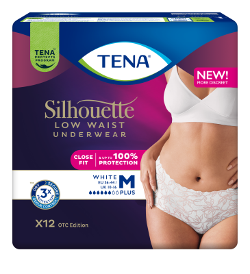 TENA SILHOUETTE WHITE IMAVAD PÜKSID PLUS M 750ML N12