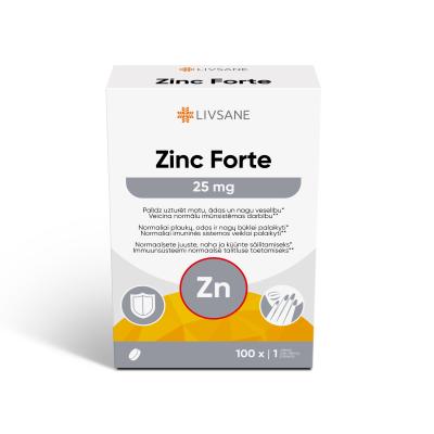 LIVSANE TSINK FORTE TBL 25MG N100