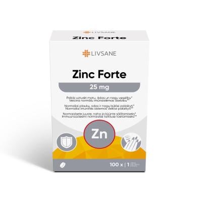 LIVSANE TSINK FORTE TBL 25MG N100