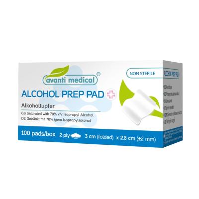 AVANTI MEDICAL SALVRÄTIKUD PIIRITUSEGA NIISUTATUD 3X3CM N100