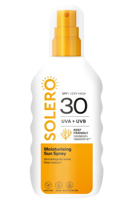SOLERO PÄIKESEKAITSESPREI SPF30 NIISUTAV 200ML