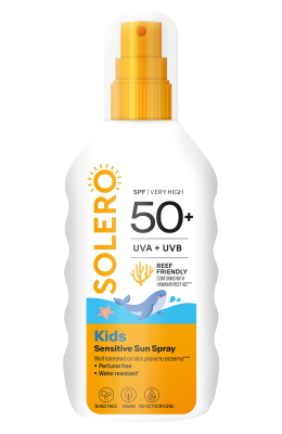 SOLERO PÄIKESEKAITSESPREI SPF50+ LASTELE 200ML