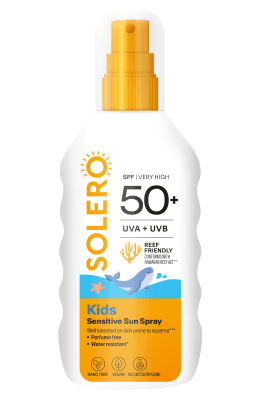 SOLERO PÄIKESEKAITSESPREI SPF50+ LASTELE 200ML