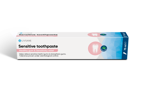 LIVSANE HAMBAPASTA SENSITIVE TUNDLIKELE HAMMASTELE 75ML