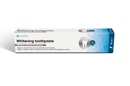 LIVSANE HAMBAPASTA WHITENING VALGENDAV 75ML