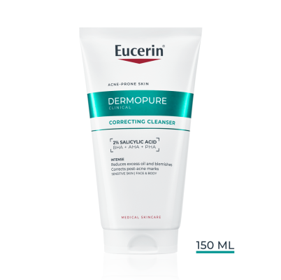 EUCERIN DERMOPURE CLINICAL PUHASTUSGEEL KORRIGEERIV 150ML