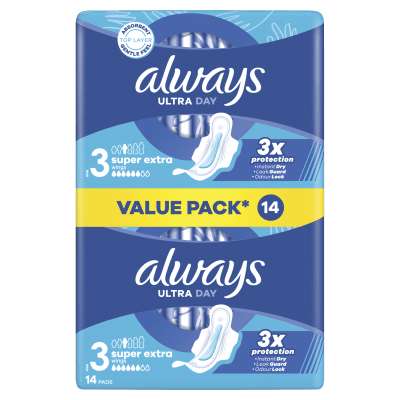 ALWAYS ULTRA DAY HÜGIEENILINE SIDE SUPER PLUS DUO N14