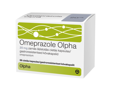 OMEPRAZOLE OLPHA GASTRO. KÕVAKAPS 20MG N56