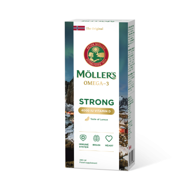 MÖLLER'S STRONG VITAMIIN D KALAMAKSAÕLI SIDRUNI 250ML