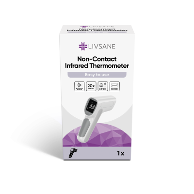 LIVSANE TERMOMEETER KONTAKTIVABA INFRAPUNAGA