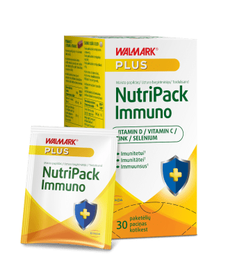 WALMARK NUTRIPACK IMMUNO VIT.D+VIT.C+TSINK+SELEEN KOTIKE N30