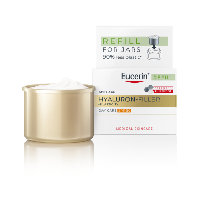 EUCERIN HYALURON-FILLER + ELASTICITY PÄEVAKREEM SPF30 TÄITEPAKEND 50ML