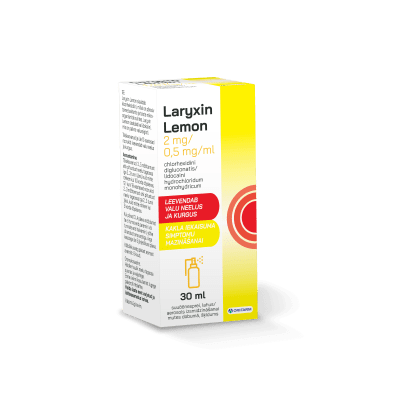 LARYXIN LEMON SUUÕÕNESPREI 2MG+0,5MG/1ML 30ML N1