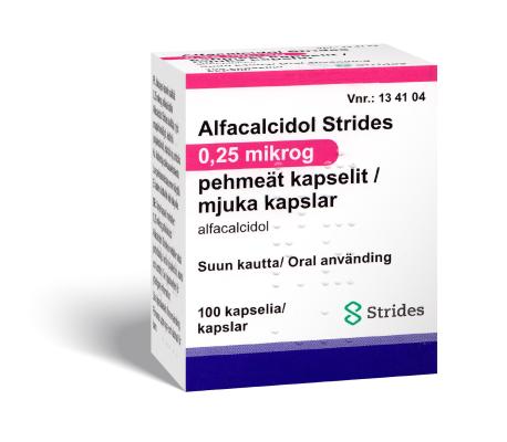 ALFACALCIDOL STRIDES PHARMA PEHMEKAPS. 0,25MCG N100