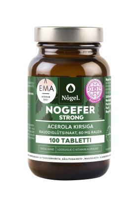 NÕGEL NOGEFER RAUD STRONG ACEROLA KIRSIGA TBL 60MG N100