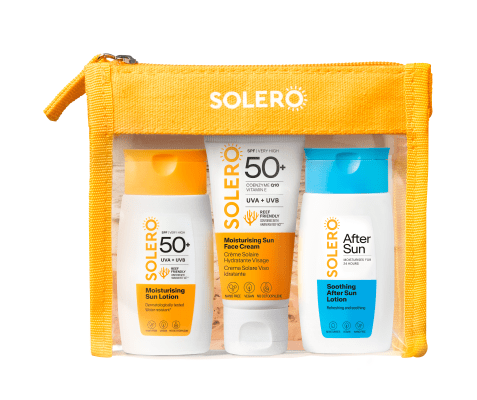 SOLERO PÄIKESEKAITSETOODETE REISIKOMPLEKT 30ML+50ML+50ML