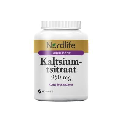 NORDLIFE KALTSIUMTSITRAAT TBL 950MG N60