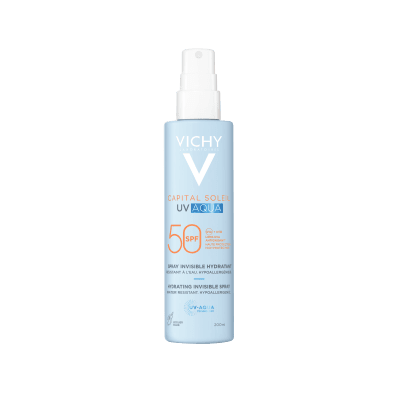 VICHY CS UV-AQUA PÄIKESEKAITSESPREI NÄOLE/KEHALE SPF50 200ML