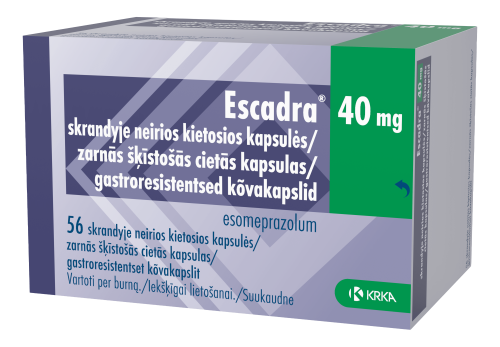 ESCADRA GASTRO. KÕVAKAPS 40MG N56