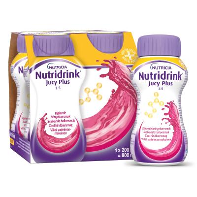 NUTRIDRINK JUCY PLUS JOOK JAHUTAV VAARIKAS 200ML N4