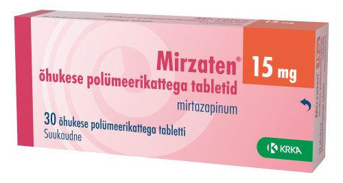MIRZATEN ÕHUK. POLÜM.KAT. TBL 15MG N30