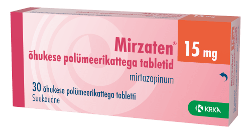 MIRZATEN ÕHUK. POLÜM.KAT. TBL 15MG N30