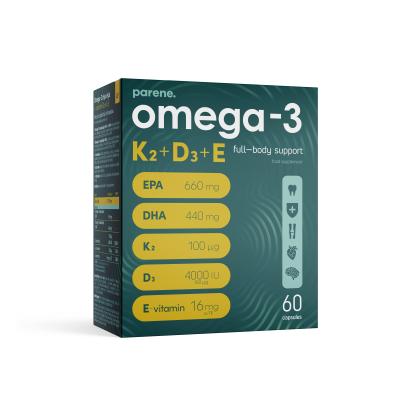 PARENE OMEGA-3+K2+D3+E KAPSLID N60