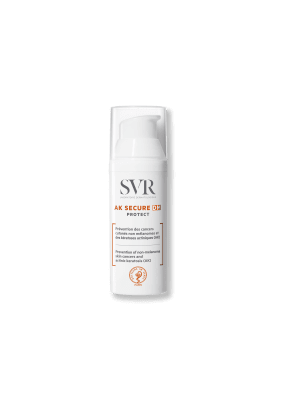SVR AK SECURE DM PÄIKESEKAITSEVAHEND MITTEMELANOOMSE NAHAVÄHI JA AKTIINILISE KERATOOSI PROFÜLAKTIKAKS SPF50+ 50ML