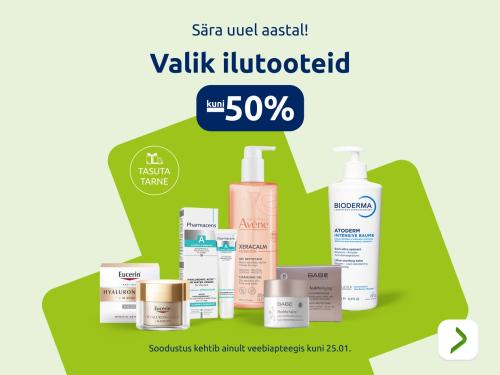 Valik ilutooteid kuni  50%