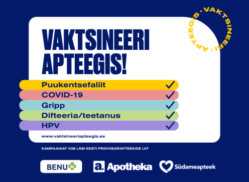 Vaktsineeri apteegis!