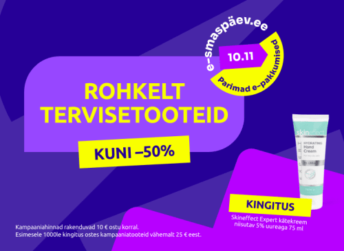 Rohkelt tervisetooteid kuni -50%